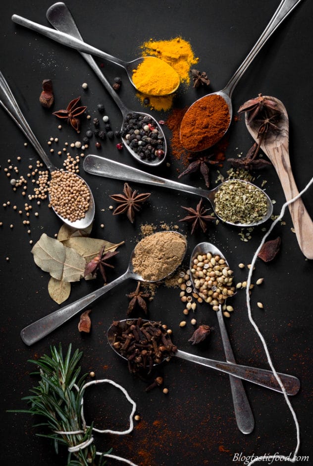 Ways to improve your food photography spices