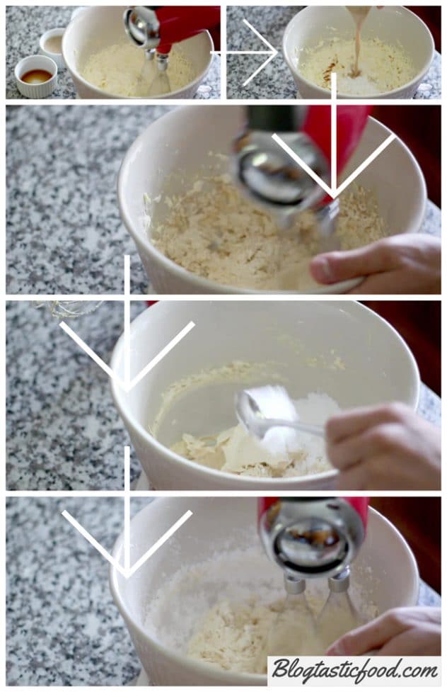 A step by step guide showing how to make baileys buttercream.